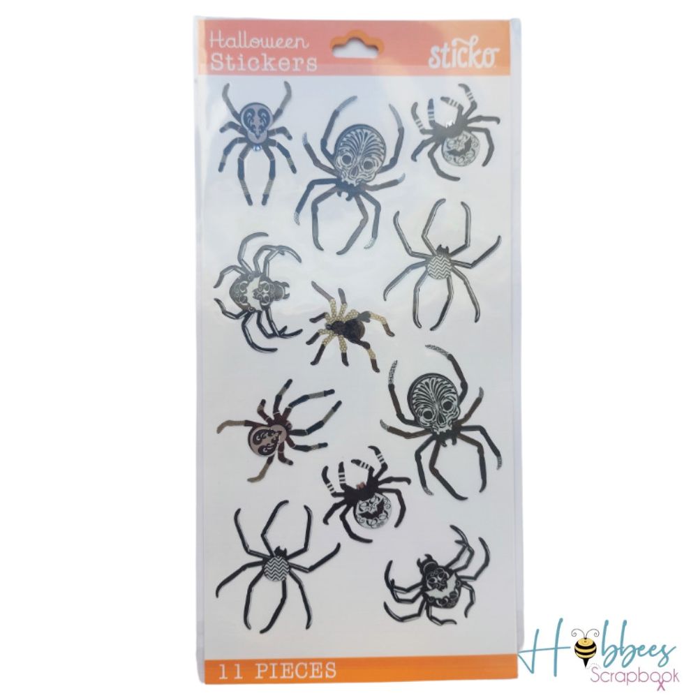 Black and White Spiders Stickers / Estampas de Arañas