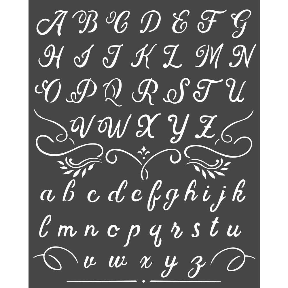 Stencil Alphabet Calligraphy / Esténcil Alfabeto Caligrafía