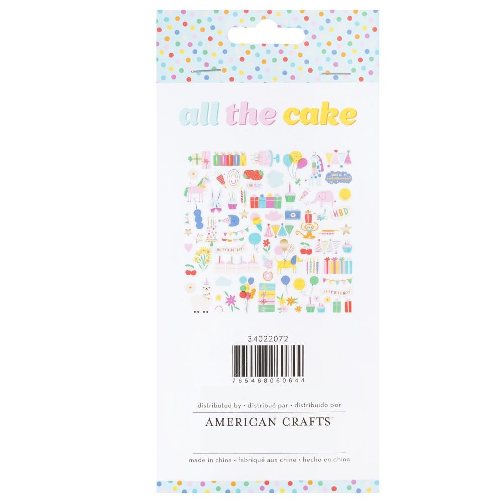 All The Cake Ephemera Die-Cuts / Recortes Decorativos de Cartulina Descontinuado American Crafts