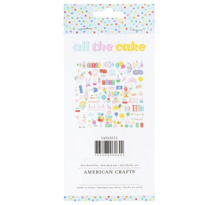 All The Cake Ephemera Die-Cuts / Recortes Decorativos de Cartulina Descontinuado American Crafts