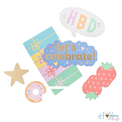 All The Cake Ephemera Die-Cuts / Recortes Decorativos de Cartulina Descontinuado American Crafts