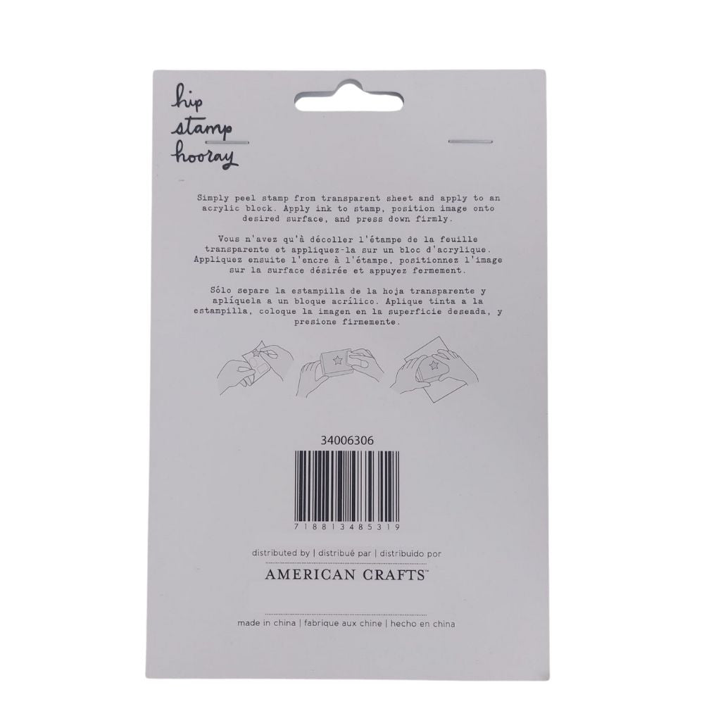 Flower Clear Stamp Set / Sellos de  Flores, Ramas y Marcos  American Crafts
