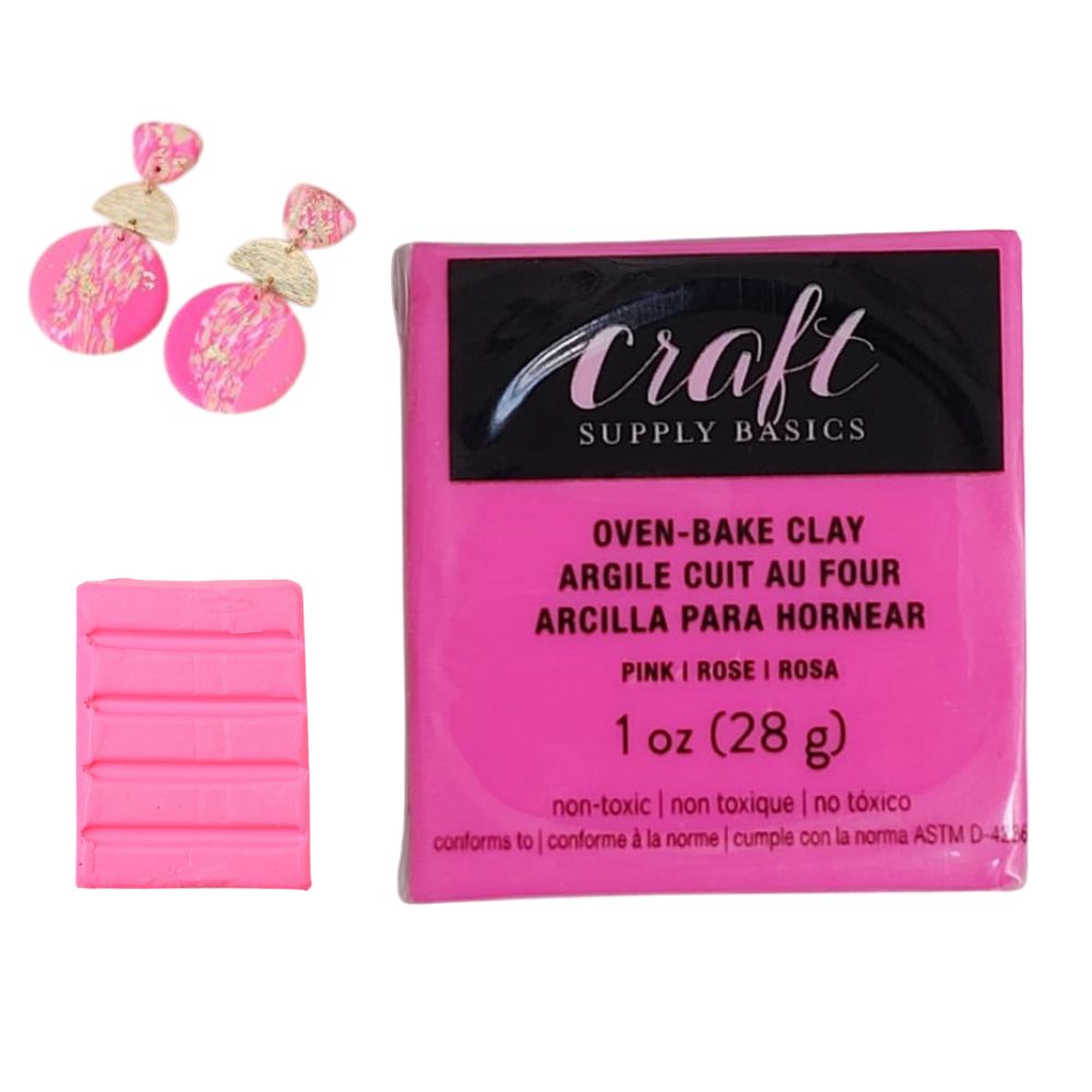 Oven-Bake Clay Pink / Arcilla para Hornear Rosa