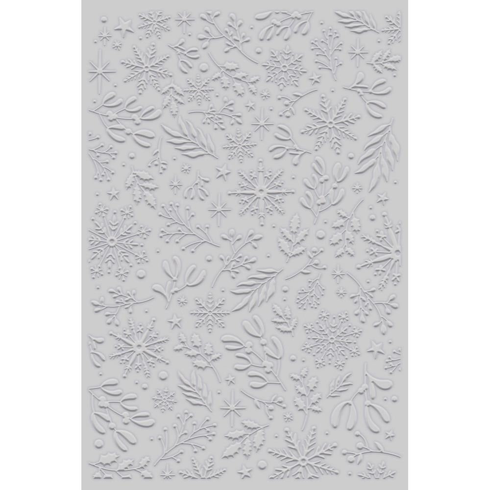 2D Embossing Folder Christmas Wishes / Carpeta de Grabadoo Deseos de Navidad Descontinuado Crafter&