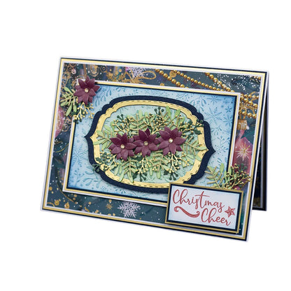 2D Embossing Folder Christmas Wishes / Carpeta de Grabadoo Deseos de Navidad Descontinuado Crafter&