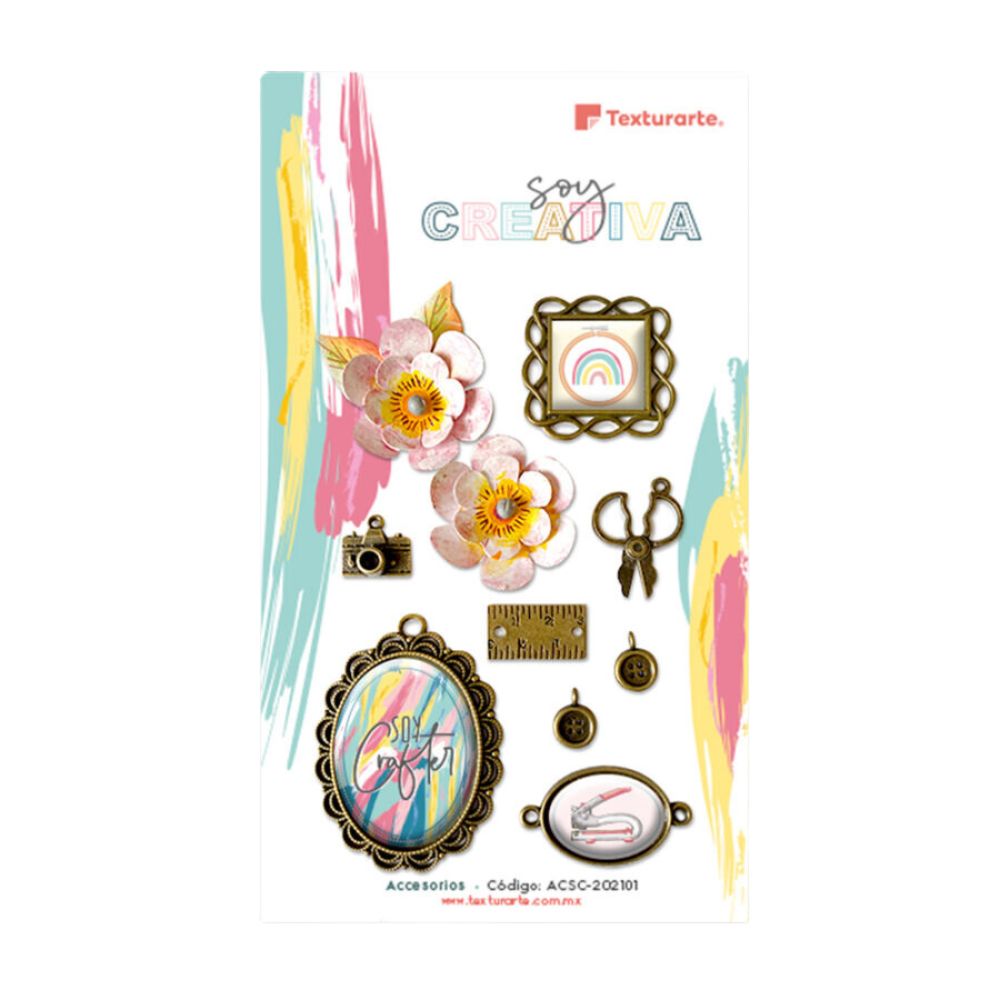 Accesorios Metálicos Soy Creativa Descontinuado Texturarte