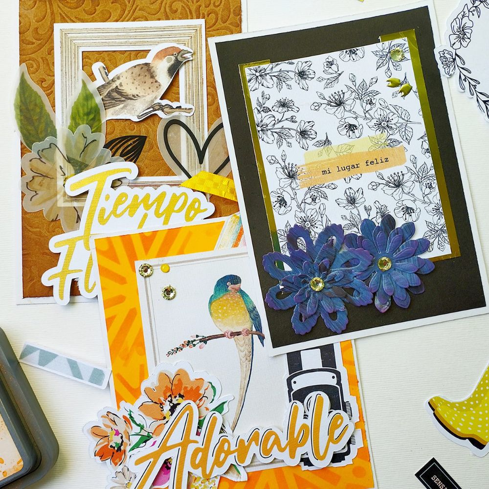 Tarjetas para Diario Florece Descontinuado Texturarte