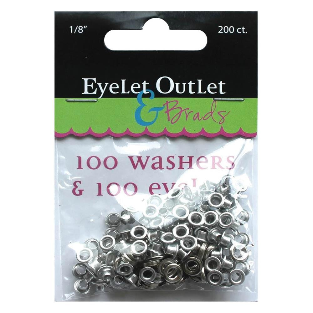 Eyelets & Washers 1/8 inch / 100 Ojillos y 100 Arandelas