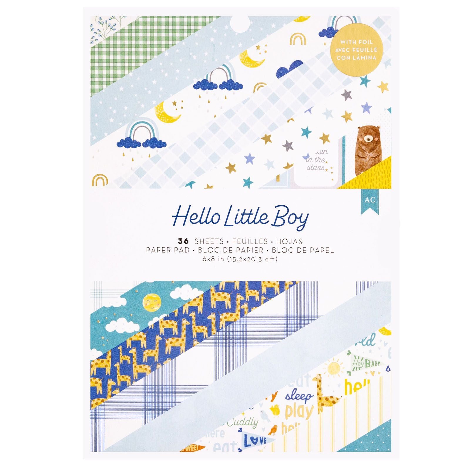 Hello Little Boy Paper Pad 6" / Block Papel Hola Pequeño