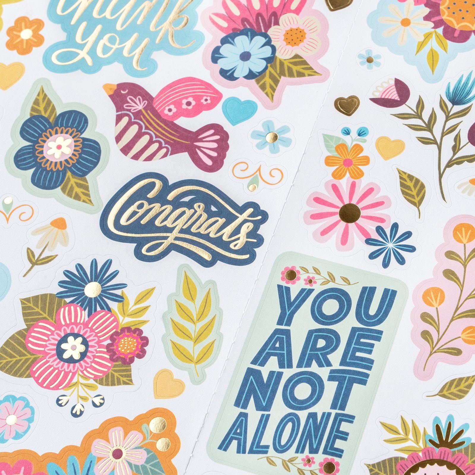 Joyful Notes Stickers / Estampas Decorativas con Foil