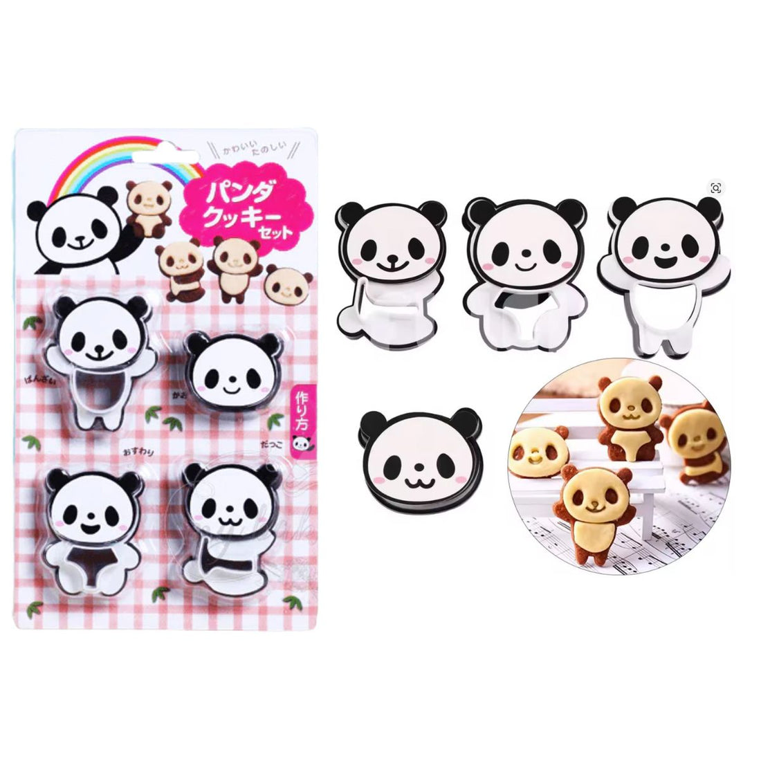 Cortadores de Galletas de Pandas Repostería Earnest Co Japan