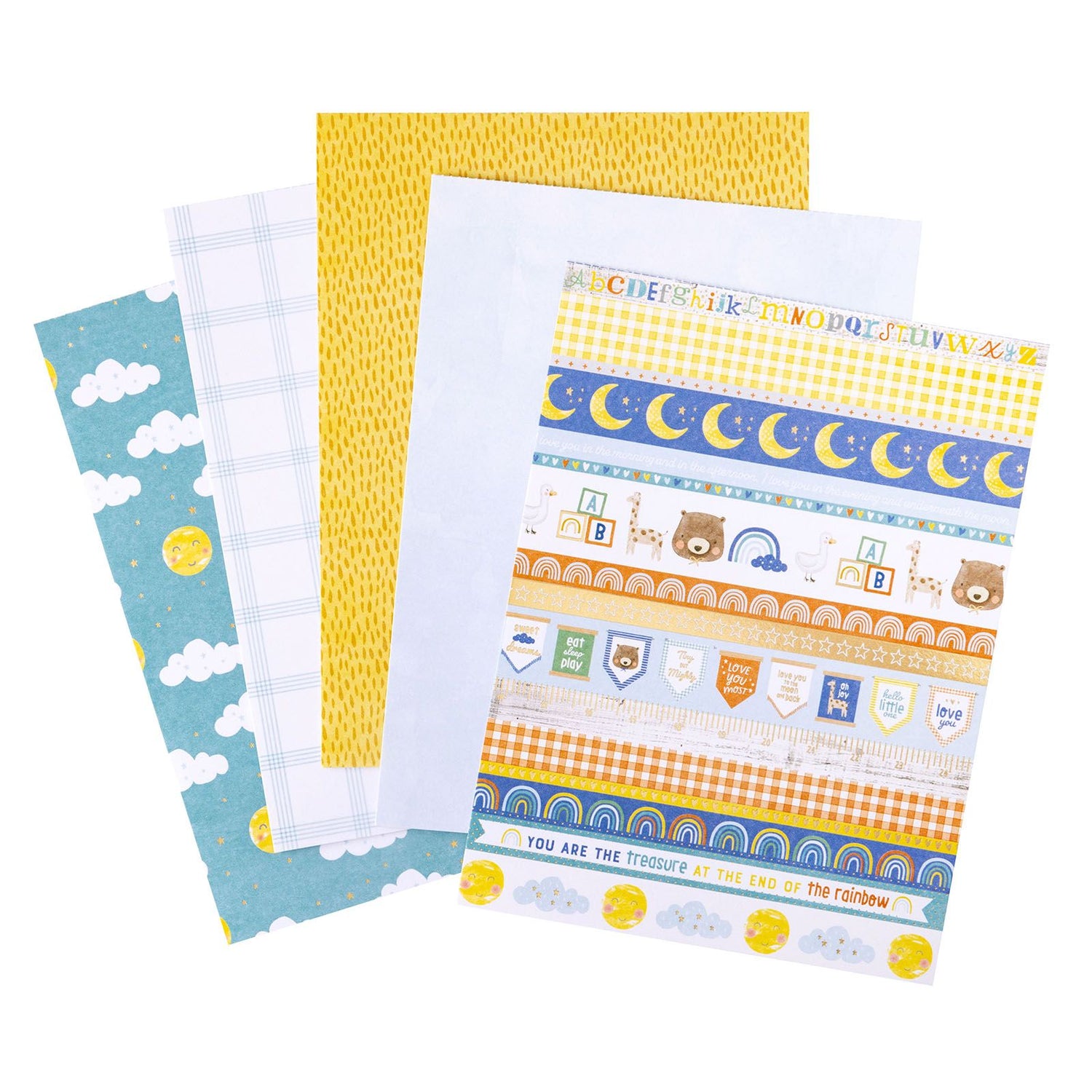 Hello Little Boy Paper Pad 6" / Block Papel Hola Pequeño Papel American Crafts