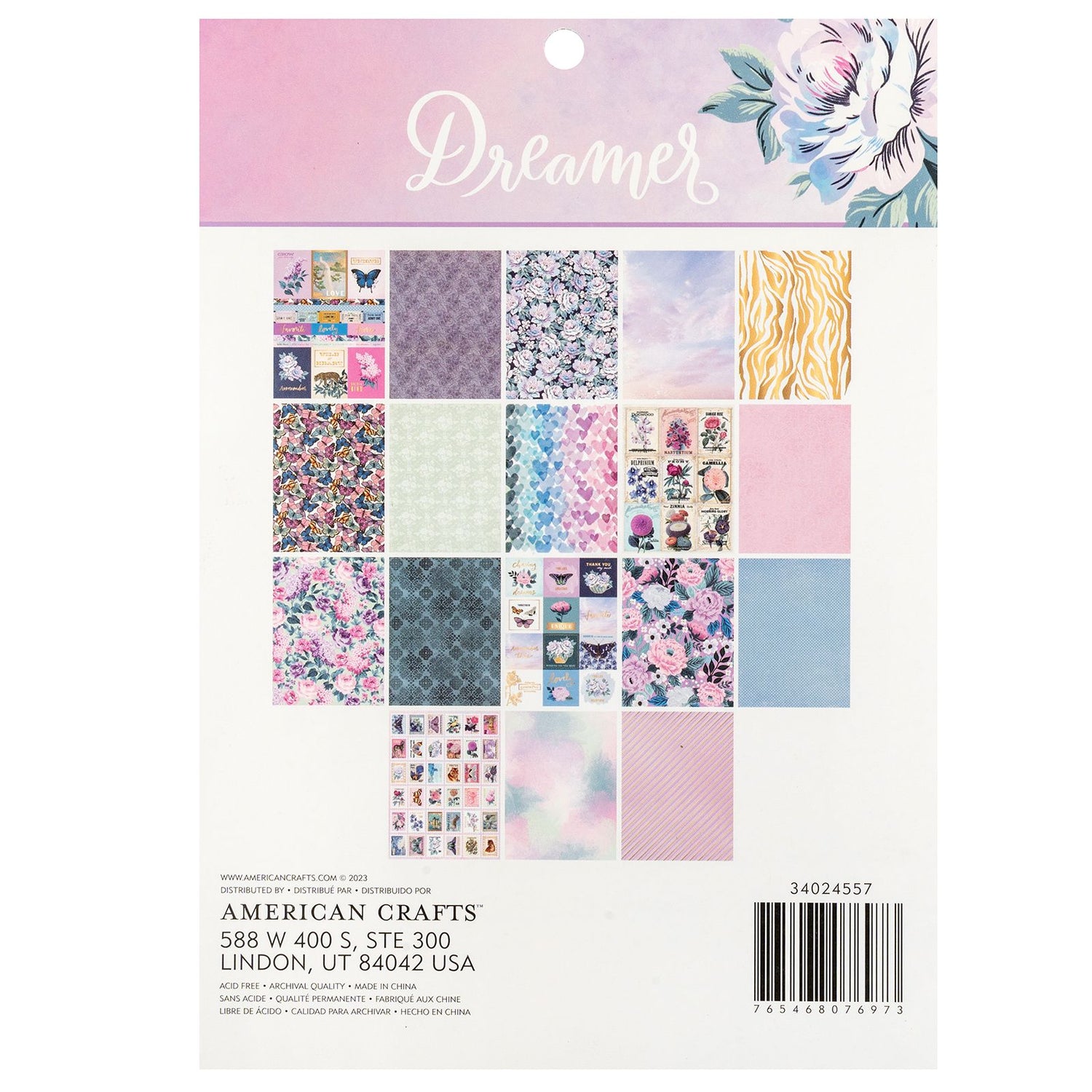 Dreamer Paper Pad 6" / Block de Papel Soñadora Papel American Crafts