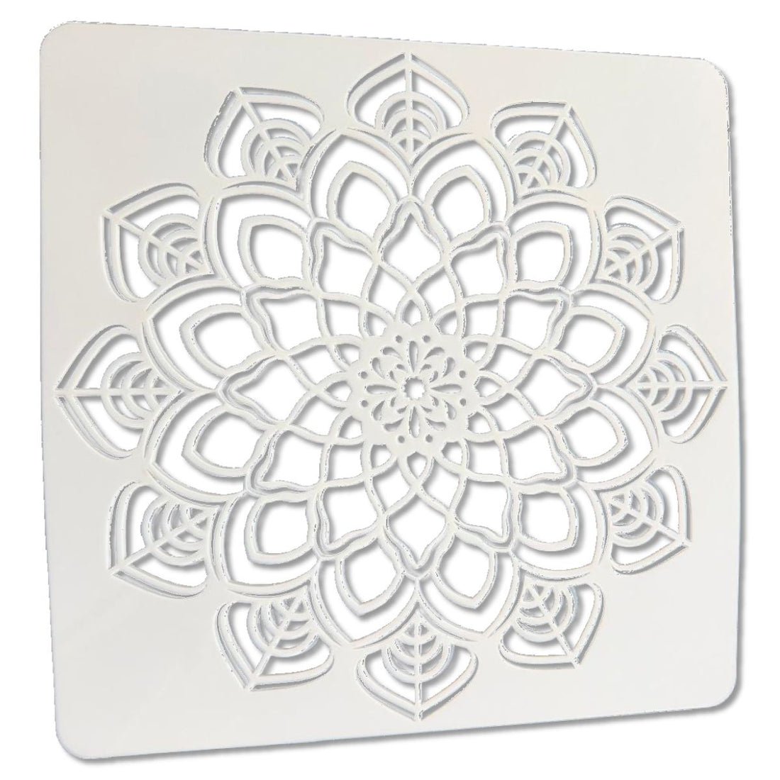 Plantilla Esténcil Mandala Encaje Floral 12&quot; Esténciles / Plantillas Hobbees