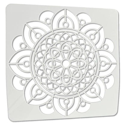 Plantilla Esténcil Mandala Geométrico Zen 12" Esténciles / Plantillas Hobbees