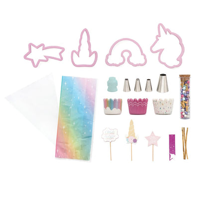 Unicorn Cupcake Kit / Kit de Panquecito de Unicornios 25 piezas Repostería Sweet Tooth Fairy
