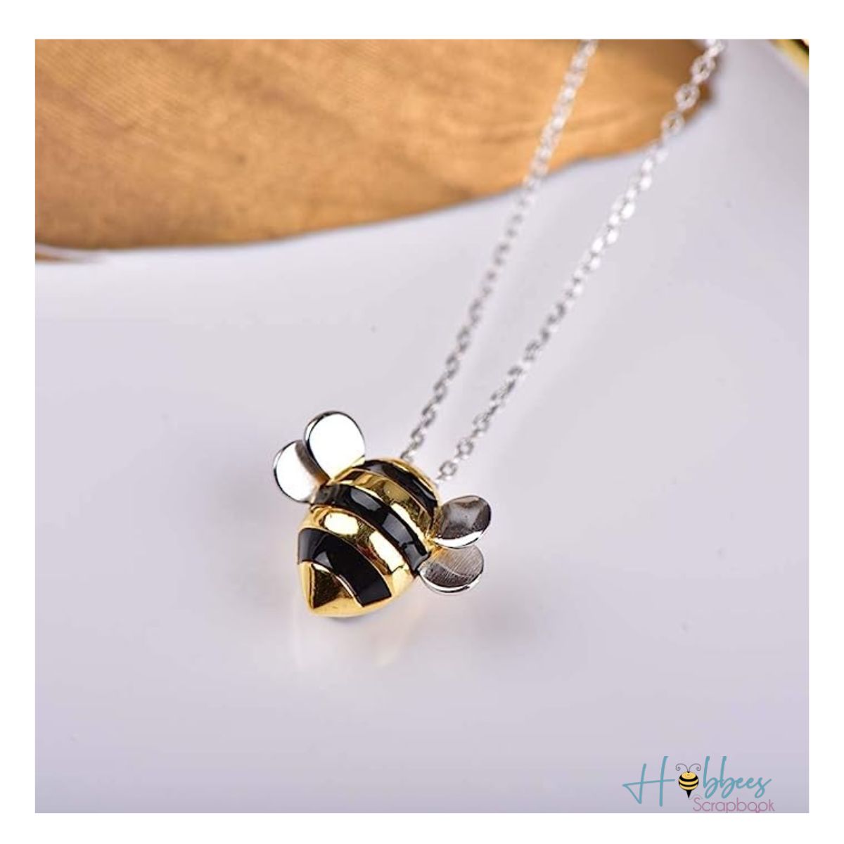 Dije de Abeja y Collar de Plata .925 Descontinuado Hobbees