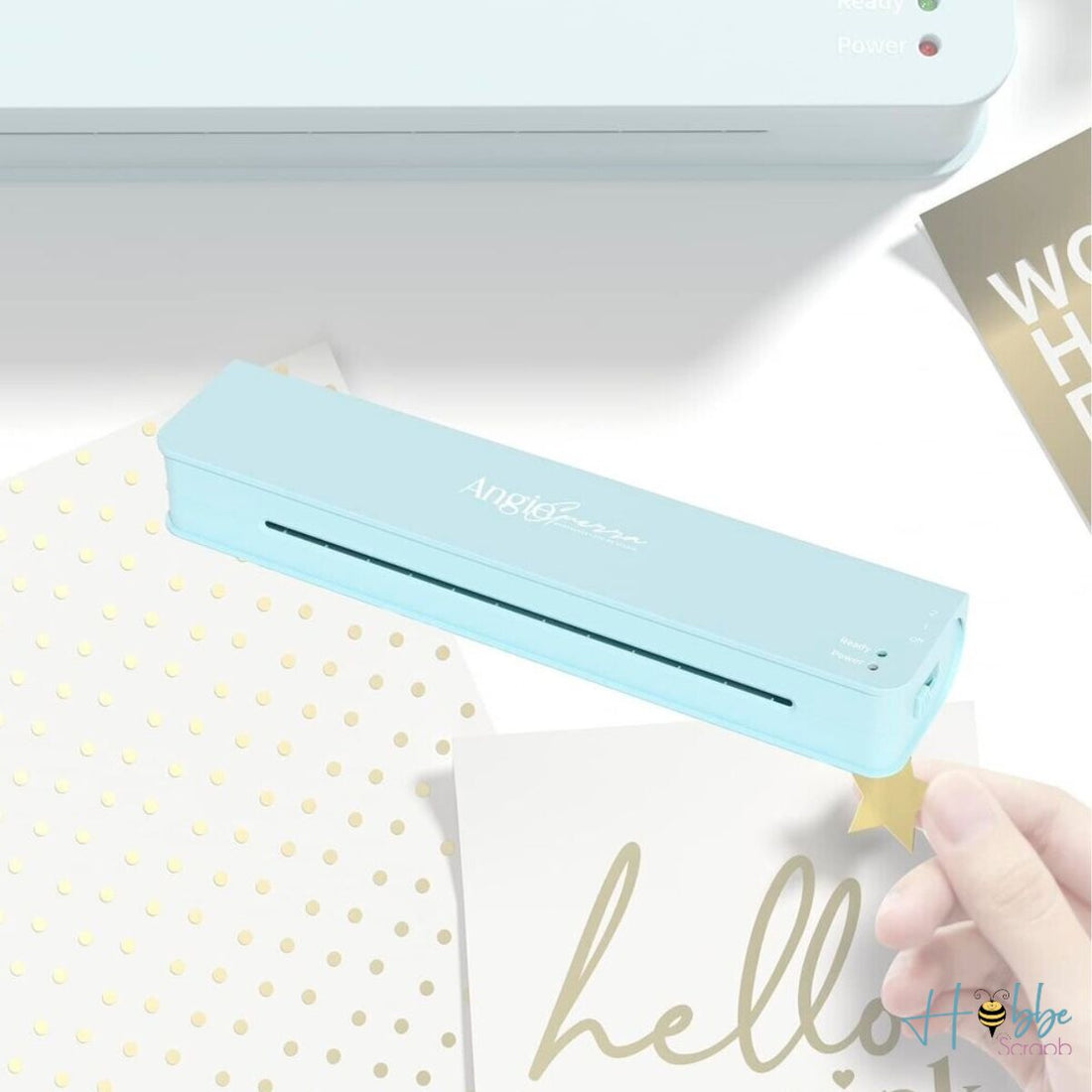 Laminadora para Foil Team Pink Color Baby Aqua Máquinas Angie Guerra