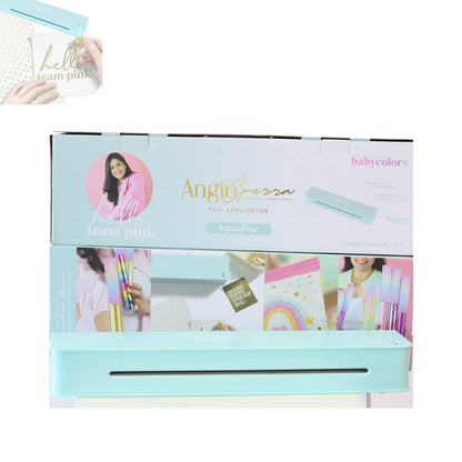 Laminadora para Foil Team Pink Color Baby Aqua Máquinas Angie Guerra