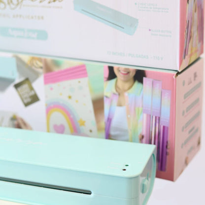 Laminadora para Foil Team Pink Color Baby Aqua Máquinas Angie Guerra