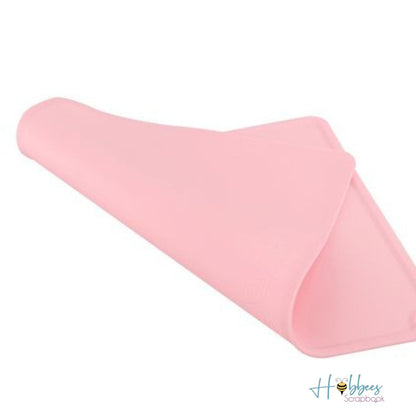 Tapete Protector de Silicon Antiadherente Rosa Herramientas Hobbees