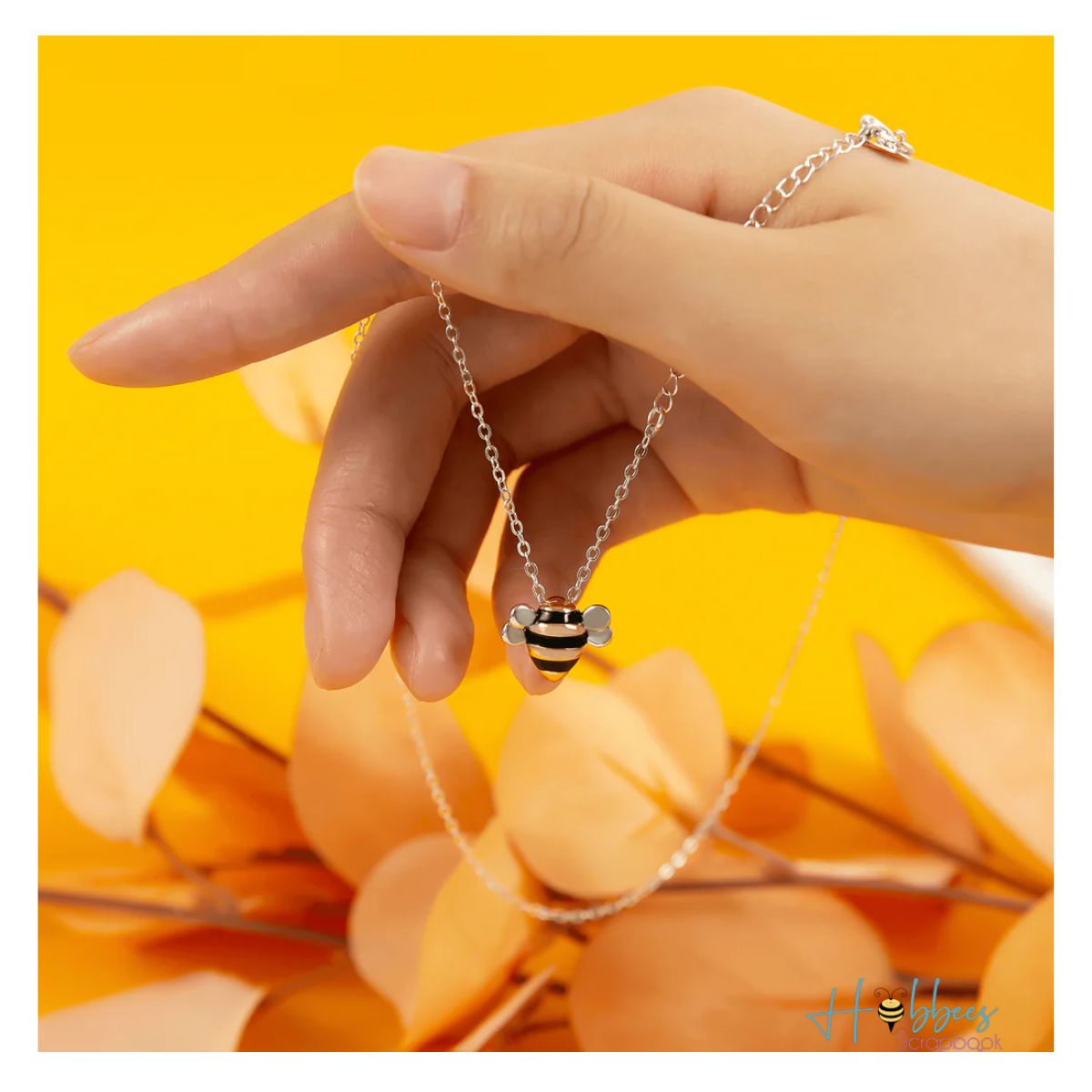 Dije de Abeja y Collar de Plata .925 Descontinuado Hobbees