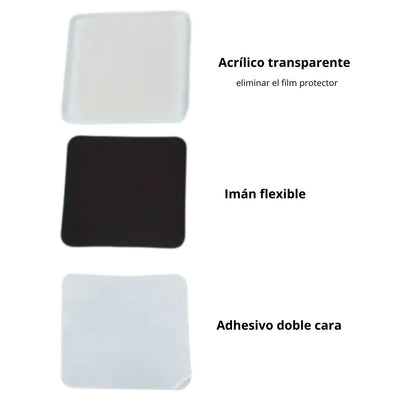 Kit para Hacer 5 Imanes Personalizados Acetato y Especializados Hobbees