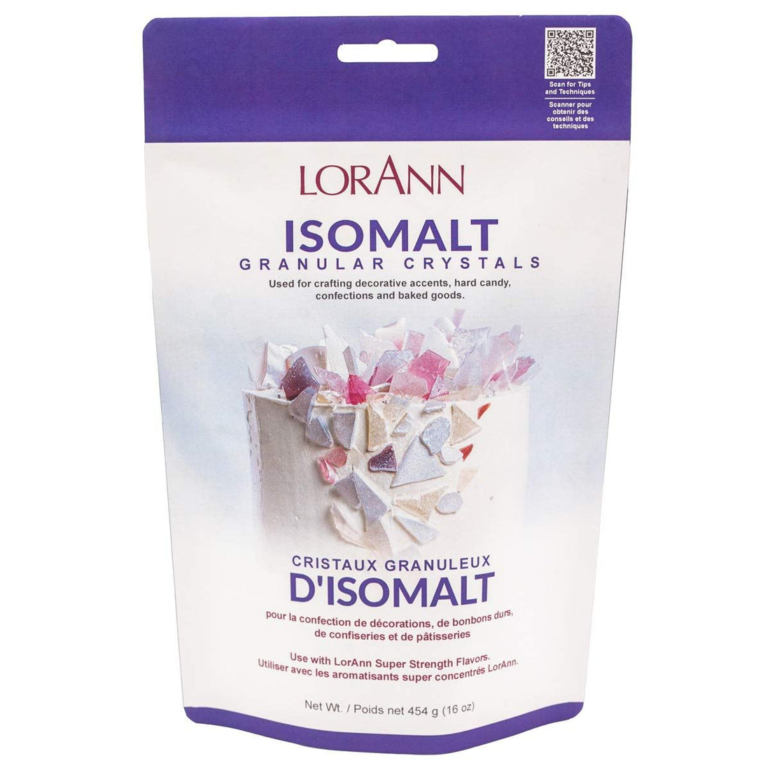 Isomalt Crystals / Sustituto de Azúcar en Cristales Repostería Lorann Gourmet