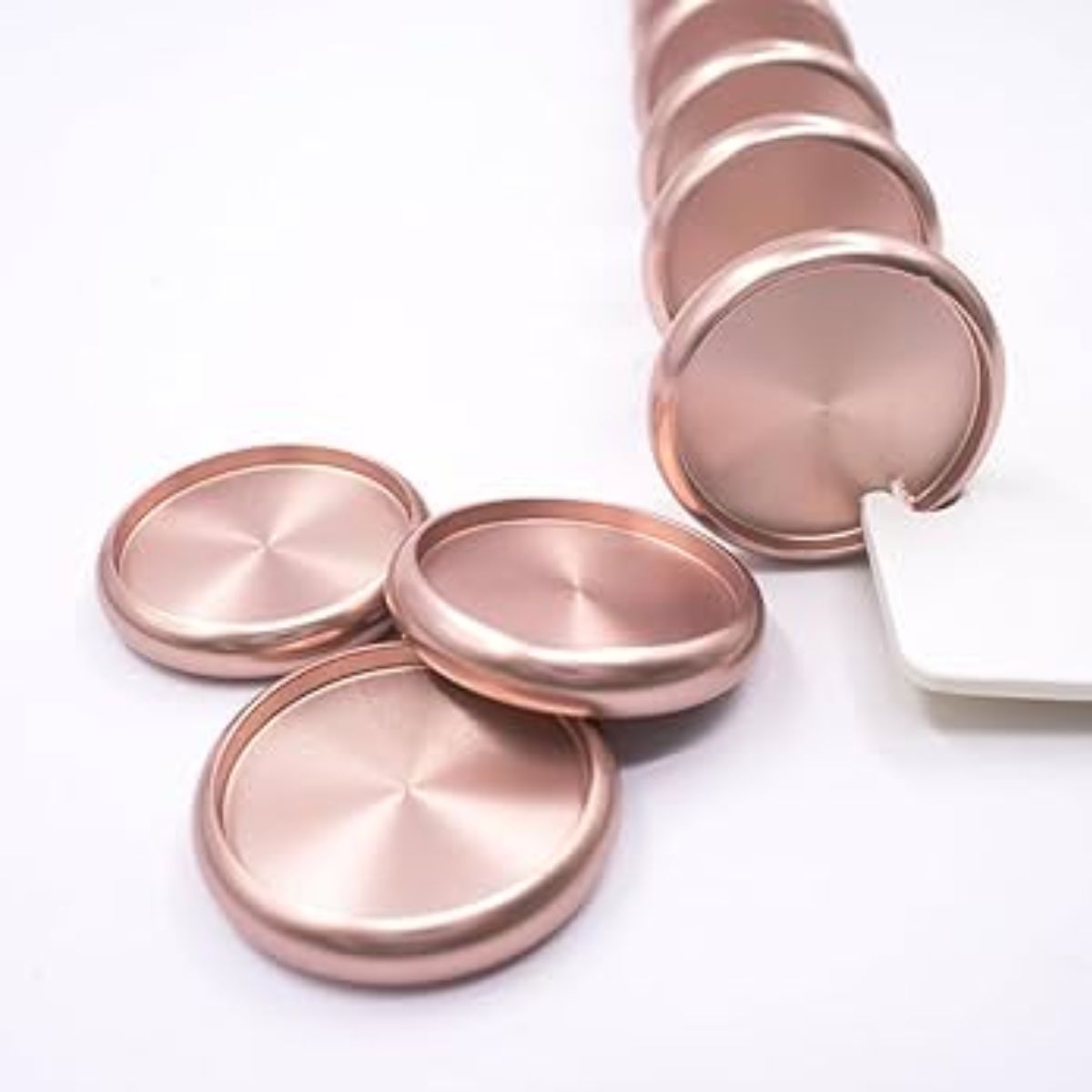 Journelle Discos para Encuadernación Metálicos Rose Gold Discos para Planners Angie Guerra &amp; Hobbees