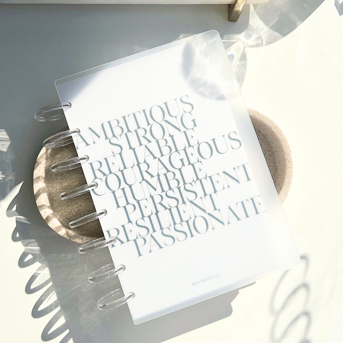 Journelle Discos para Encuadernación Transparentes Discos para Planners Angie Guerra &amp; Hobbees