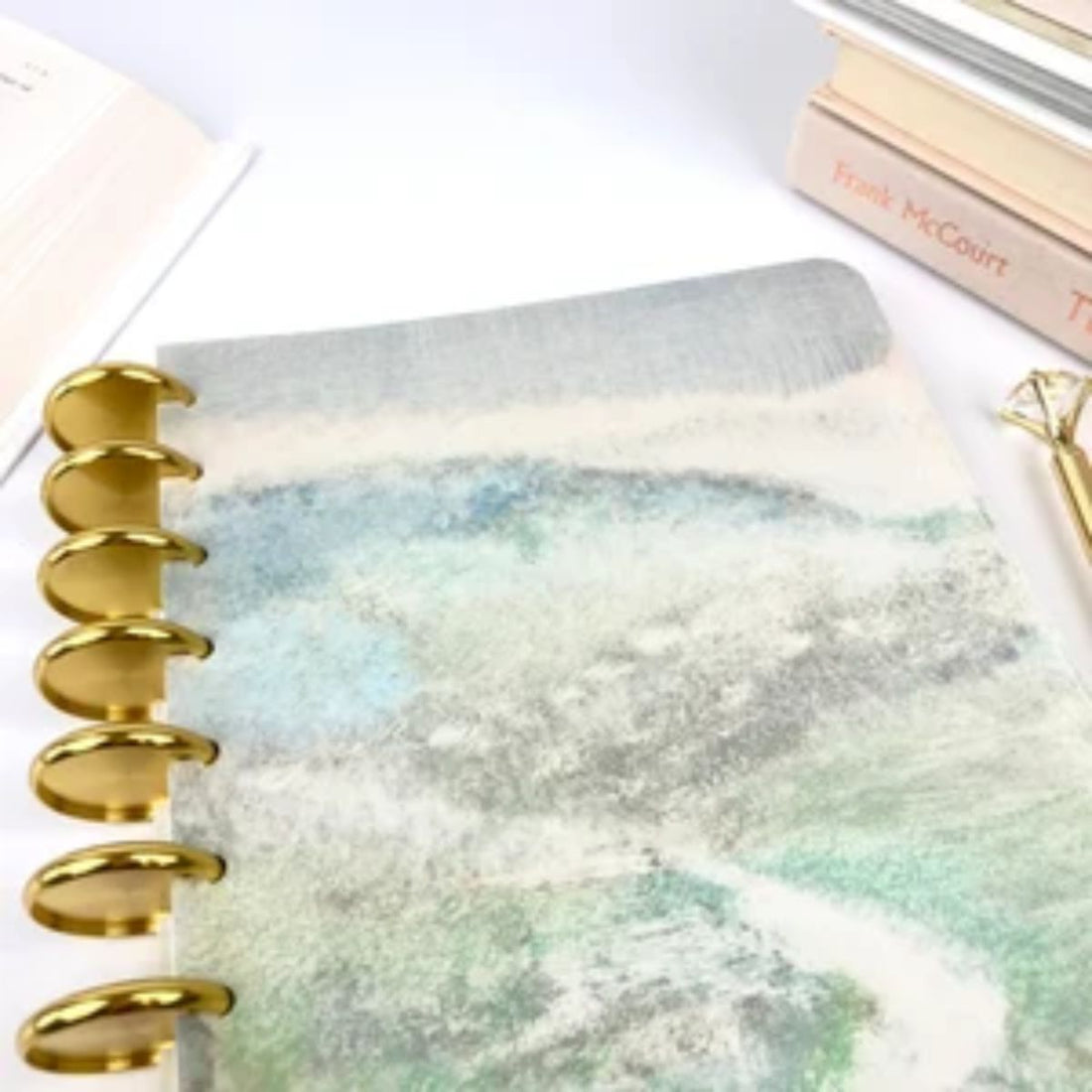 Journelle Discos para Encuadernación Metálicos Dorados Discos para Planners Angie Guerra &amp; Hobbees