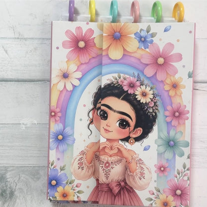 Curso de Encuadernación Libreta de Discos Little Freeda Rainbow