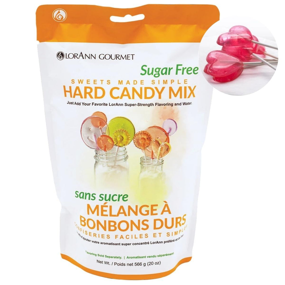 Sugar Free Hard Candy Mix / Mezcla para hacer Caramelos sin Azúcar Repostería Lorann Gourmet
