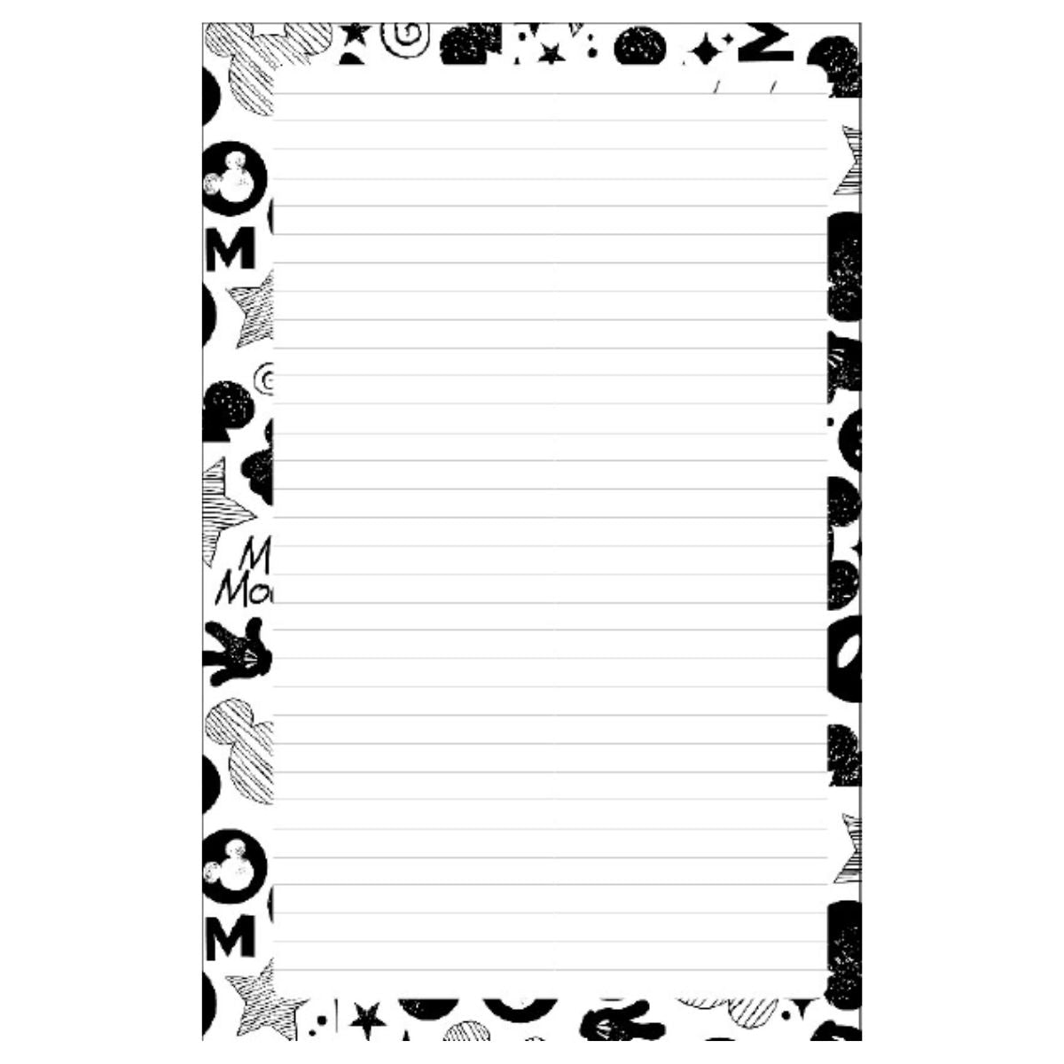 100 Hojas Interiores Media Carta Mickey Mouse Encuadernacion Crazy Crafts