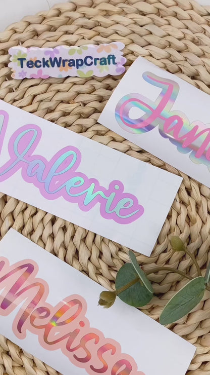 BF Holo Brown Vinyl / Vinil Sin Burbujas Café Holográfico Viniles Teckwrap