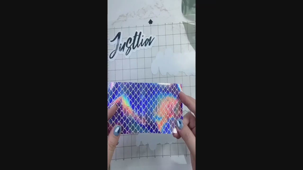 Holo Opal Lilac Mermaid Vinyl / Vinil Adhesivo Escamas Sirena Holográfico Viniles Teckwrap