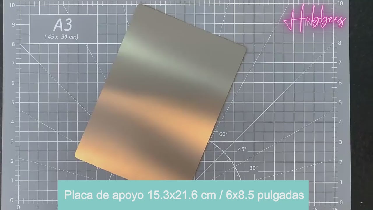 Placa de refuerzo para Troquel &quot;Shim&quot; Accesorios para Troqueladoras Hobbees