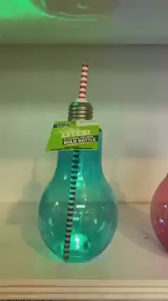 Flashing Holiday Beverage Bulb / Vaso que se Ilumina con Popote Fiestas Impulse