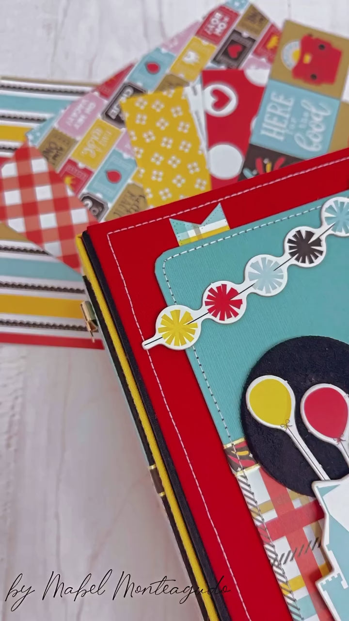 Kit para Album de Mickey con Tutorial de Mabel Monteagudo Incluido Kits / Sets American Crafts