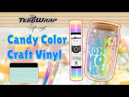 Rainbow Stripes Candy Color Craft Vinyl / Vinil Arcoirirs Pastel Viniles Teckwrap