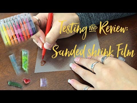 Super Sanded Shrink Film / 6 Hojas Película Encogible Súper Lijado Acetato y Especializados Grafix