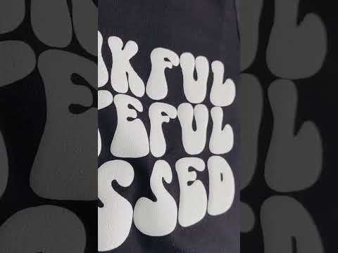 White Puff Heat Transfer Vinyl / Vinil Termoadhesivo 3D Blanco Viniles Teckwrap