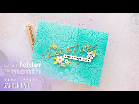 Garden Path Embossing Folder / Folder Grabadeo Camino Floral Ed. Especial Folders de Grabado Spellbinders