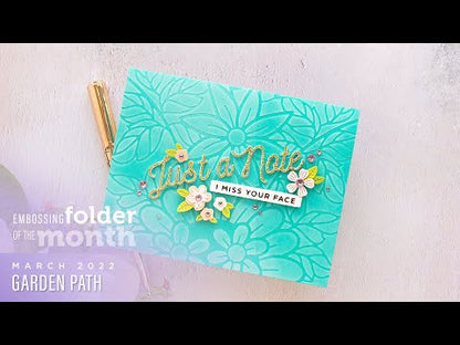 Garden Path Embossing Folder / Folder Grabadeo Camino Floral Ed. Especial Folders de Grabado Spellbinders