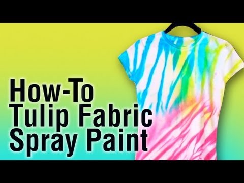 Fabric Spray Paint Rainbow / Pintura para Tela en Spray Pintura para Tela Tulip