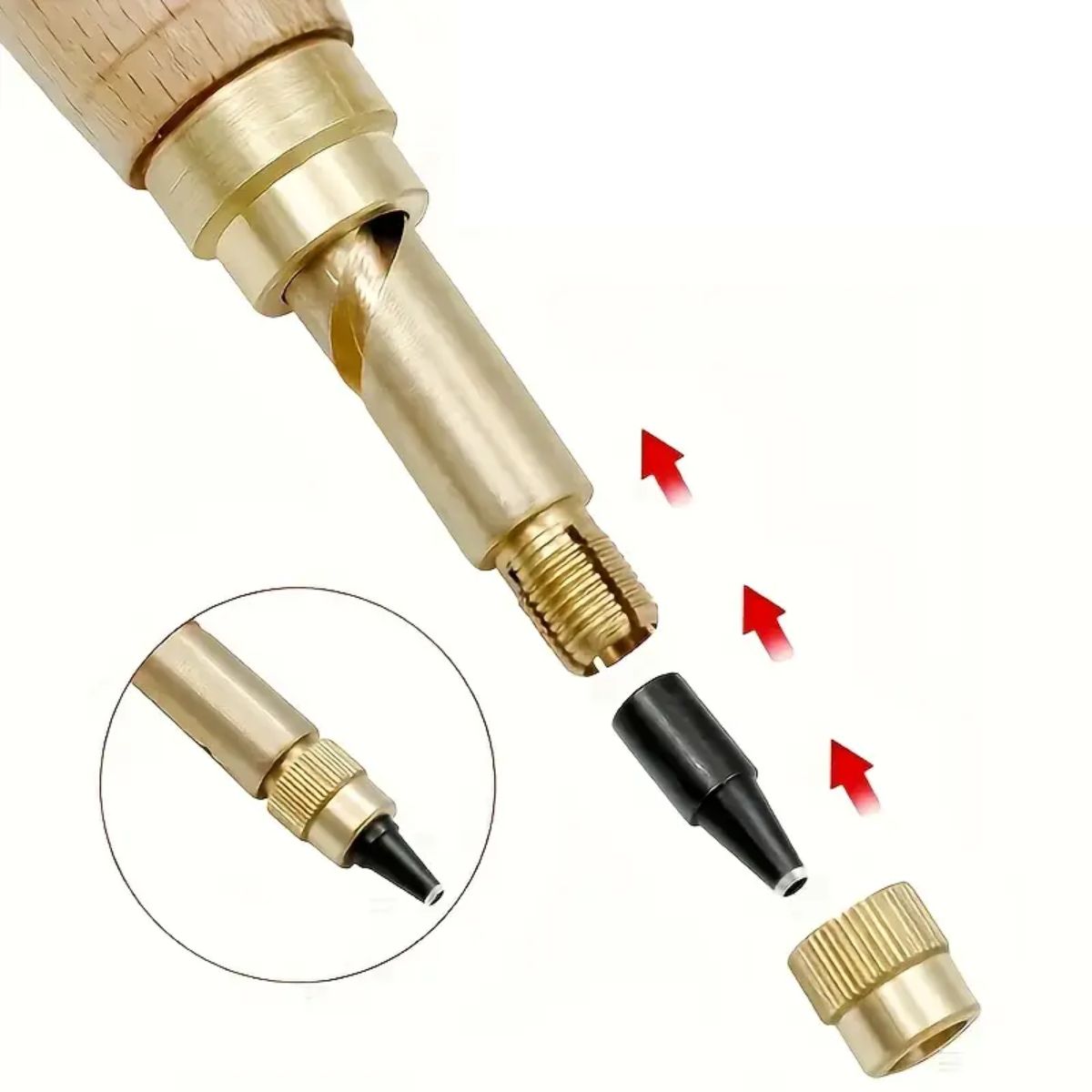 Perforadora de Tornillo Sacabocados con 6 Puntas Herramientas Hobbees