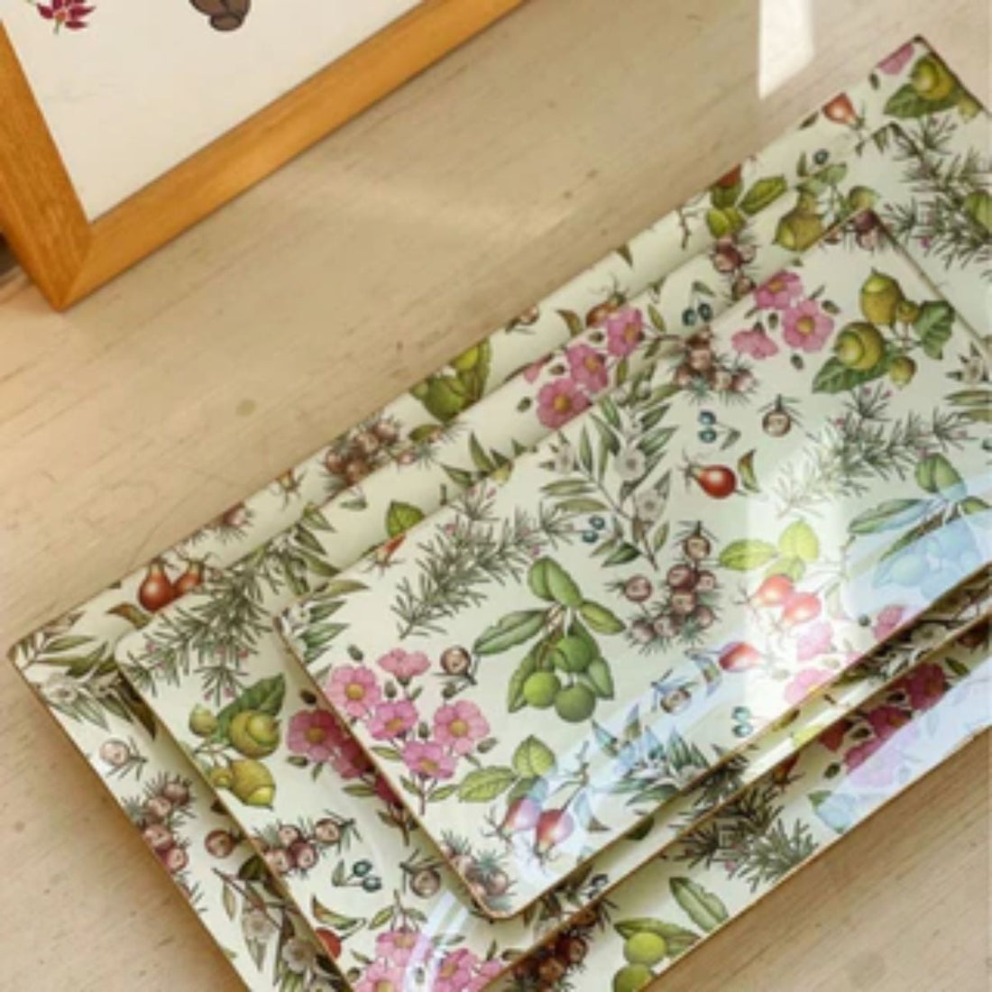 6 Platos de Vidrio Rectangulares Estilo Europeo para Decoupage 16cm Decoupage Decorakel