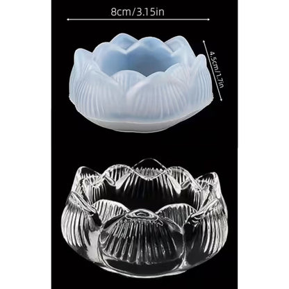 Molde de Silicón Flor de Loto Resina Epóxica y Accesorios Hobbees