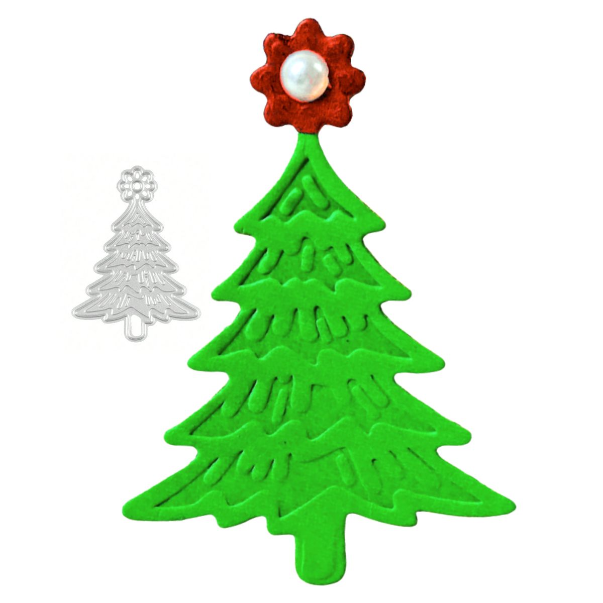 Suaje o Troquel Árbol de Navidad con Estrella en la Punta Dados de Corte / Suajes / Troqueles Hobbees