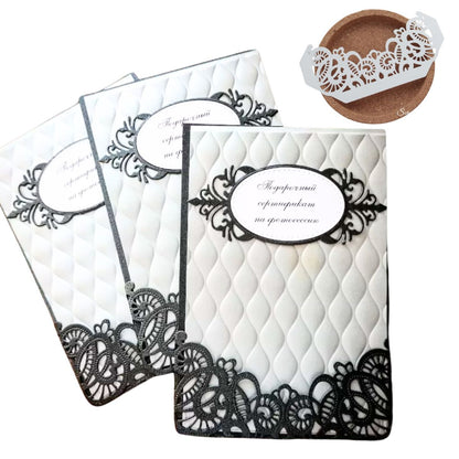 Suaje o Troquel Borde Encaje Elegante Dados de Corte / Suajes / Troqueles Hobbees